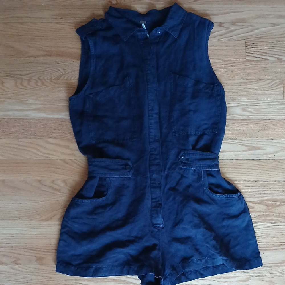 Stylish Blue Sleeveless Jumpsuit